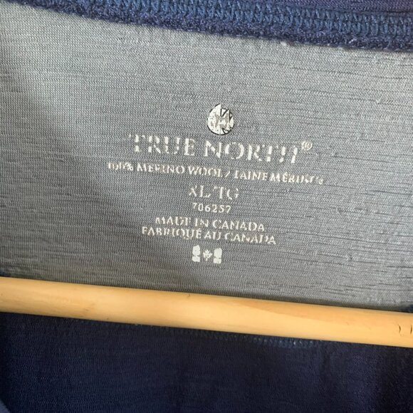 True North 100% Merino Wool Women's Long Sleeve Tee Size XL - Picture 2 of 5